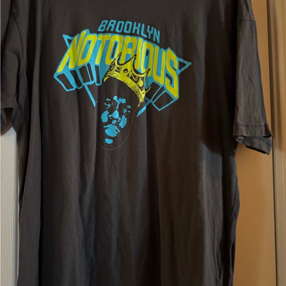 Old Navy Graphic Tee - Black with Blue and Yellow